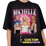EGOODS Custom Bootleg Rap T-Shirt with Face Photo, Vintage Graphic Tee, Personalized Gift for Boyfriend or Girlfriend (Style #2)