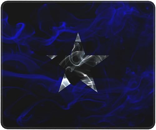 LIFANGMI Smoke Bonnie Blue Flag Mouse Pad Waterproof Anti-Slip Rubber Mousepad for Laptop Office Game Home Mouse Pads Desk Pad 10x12in