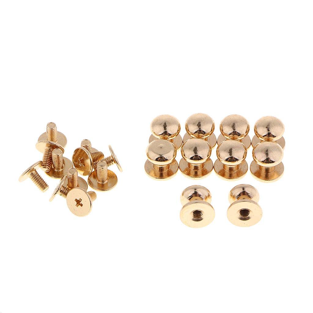 10 Pieces Brass Round Head Stud Screwback Leather Bag Chicago Screw Nail Rivet |Crafts | Leathercrafts | Leathercraft Accessories | Studs, Rivets & Tacks-image-19