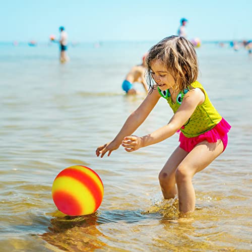 6 Pack 8.5 Inch Playground Balls With Hand Pump And 6 Portable Ball Net Bags Inflatable Rainbow Sports Balls For Kids Toddlers Adults Kickballs Dodgeball Handballs Recess Balls Indoor Outdoor Games #TOP7