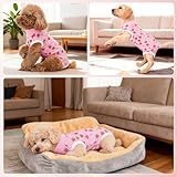 EOAMGO Dog Surgery Recovery Suit, Surgical Shirt for Female Male Pets, Soft Breathable Post-Op Onesie for Dogs, Full Body Protection After Surgery (Strawberry, M) - Image 6
