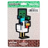 Minecraft Zombie Chicken Jockey Adhesive Vinyl Decal - Iconic Minecraft Sticker for Water Bottle or Laptop