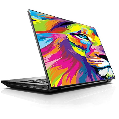 Image of Skin Poster Colorful Lion Abstract Paint Theme Vinyl Laptop 3M Skin Sticker Reusable Protector for 11.6 inch -15.6 inch Inch Acer Leonovo Sony Asus Toshiba Hp Samsung Dell