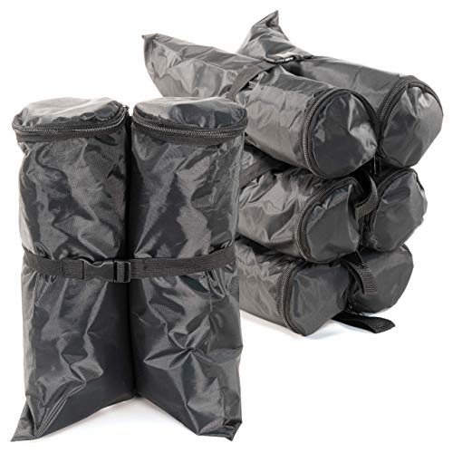 Nexos 4er Set Pavillon-Gewichtsmanschetten – Farbe: Schwarz – befüllbar