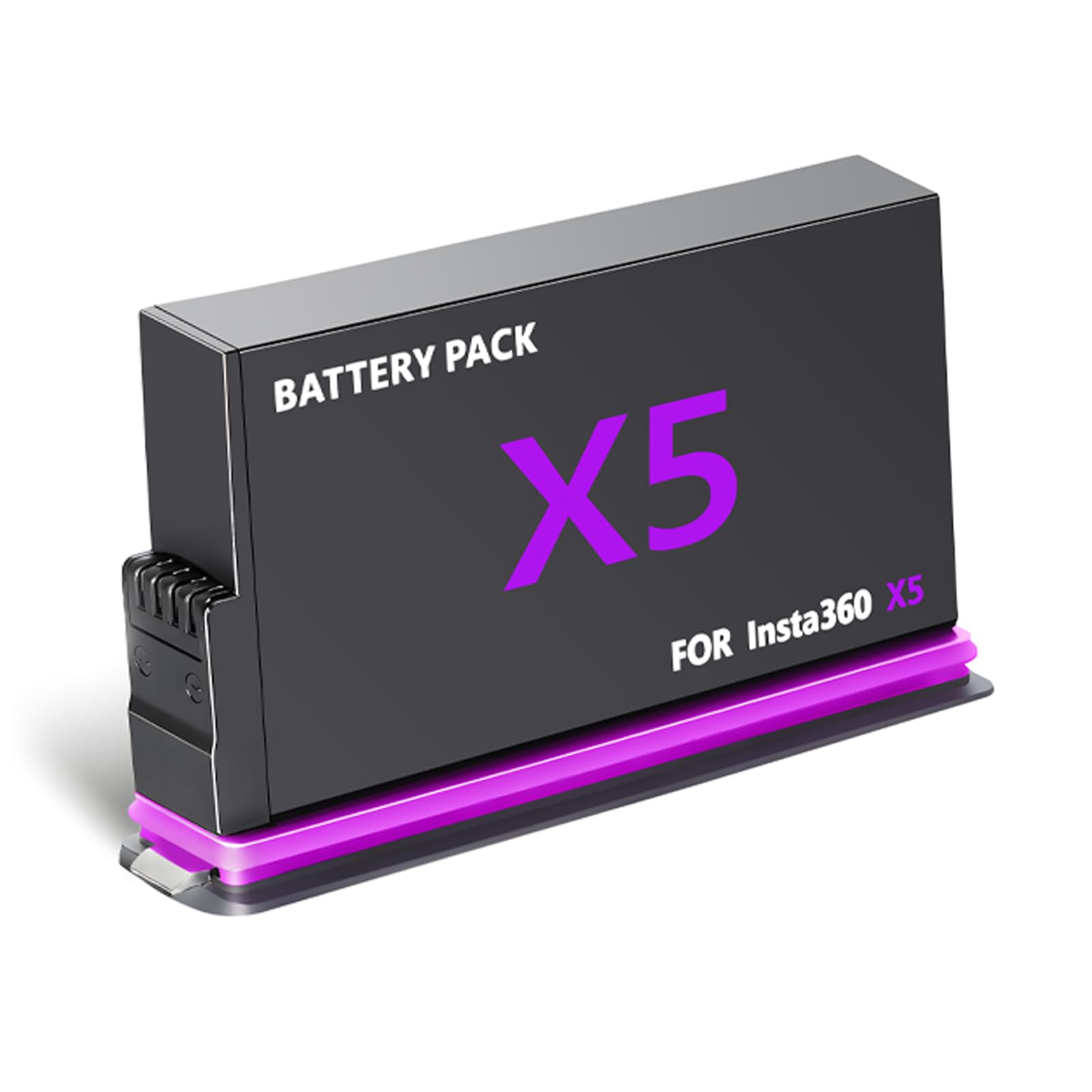 2800mAh 1 Pack 360 X5 Battery Compatible with Insta360 X5 Action Camera