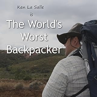 Diseño de la portada del título The World's Worst Backpacker