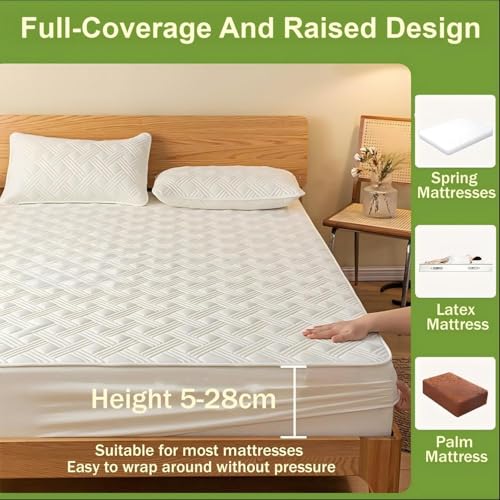Drap housse imperméable 99x190 cm pour des nuits fraîches sans transpiration - 3
