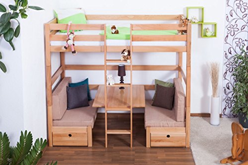 Hochbett mit Schreibtisch – Funktionsbett für Kinder