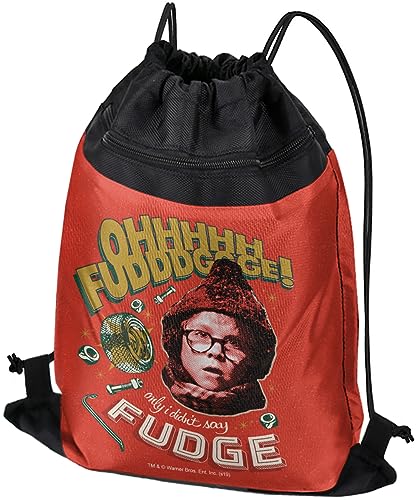 LOGOVISION A Christmas Story Ohhhhhh Fudddggge Drawstring Backpack Sports Bag Sackpack 17