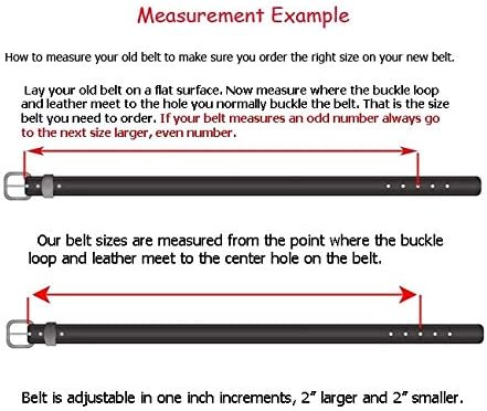 Massimo 1 1/2 inch Premium Heavy Duty Leather Gun Belt HANDMADE | Concealed Carry CCW Holster Belt - Image 4