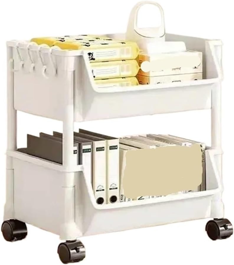 Multi-Tier Rolling Cart – Portable Storage Rack for Kitchen, Books, Snacks & Corner Organization(5-Layer)