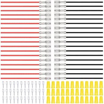10pcs 20CM 2.8MM/4.8MM/6.3mm 2.8/4.8/6.3 Female Spade Crimp Terminal Connector With Wire Red Black For Rocker Switch - 13 - View #4