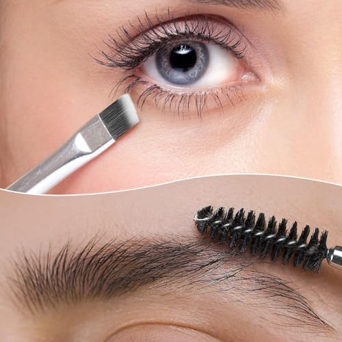 6 Teile Mit Doppelköpfigem Augenbrauenbürste, Schönheitswerkzeuge, Tragbare Make-Up-Pinsel, Lidschatten-Applikator.