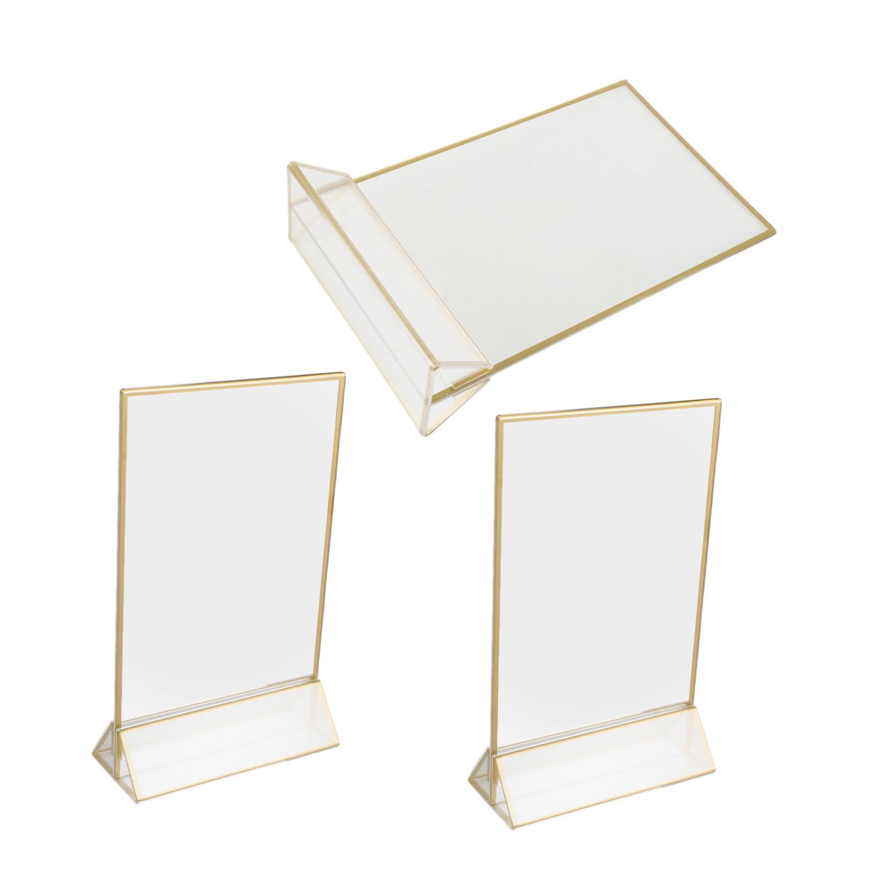 Présentoir à Menus Acrylique Transparent Support de Table T Porte-Menu - 8