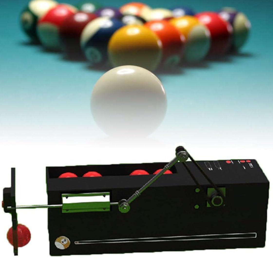 Automatyczna wyrzutnia piłek bilardowych – 600 piłek/godzinę z danymi w czasie rzeczywistym do treningu w snookerze i basenie