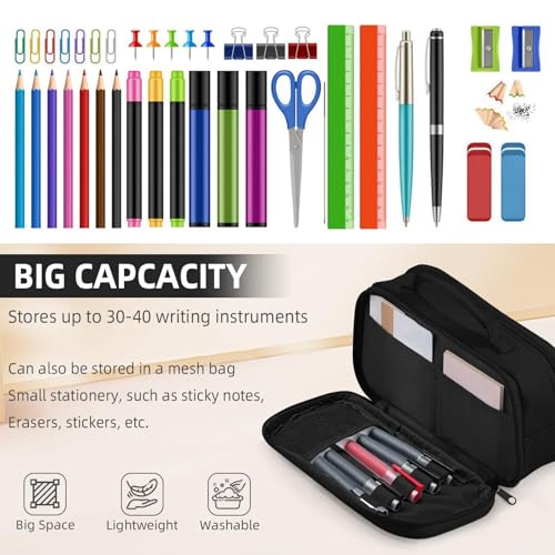 Image of TILYTADLY Large Pencil Case for Boys - Gamer Boys Pencil Pouch With Handle - Big Capacity Pen Box Pen Bag With Zipper Compartments, School Supplies Stationary Organizer for Kids Teens Adults
