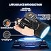 Eyoyo 1D 2D Glove Wearable Ring Bluetooth Barcode Scanner, Left & Right Hand Wearable, Finger Trigger Portable Wireless QR Code Scanner Bar Code Reader Compatible with iPhone iPad Android Tablet