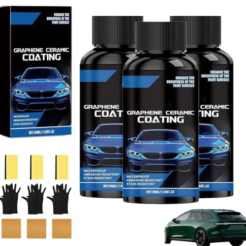 Waterproof Anti-Scratch Car Coating Kit, 50ml Ceramic Coating for Cars (3a)
