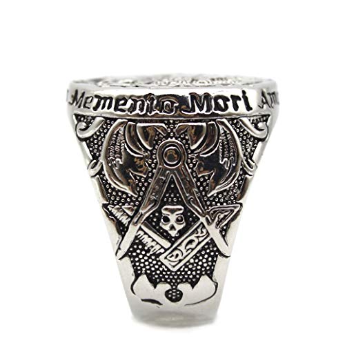 Lion Ring for Men, Norse Viking Lion Head Ring, Hip Hop Lion Signet Ring, Vint- Lion Totem Amulet Ring, Gothic Masonic Skull Ring, Pyramid Triangle Ring, Punk Animal Lion Jewelry Gift2