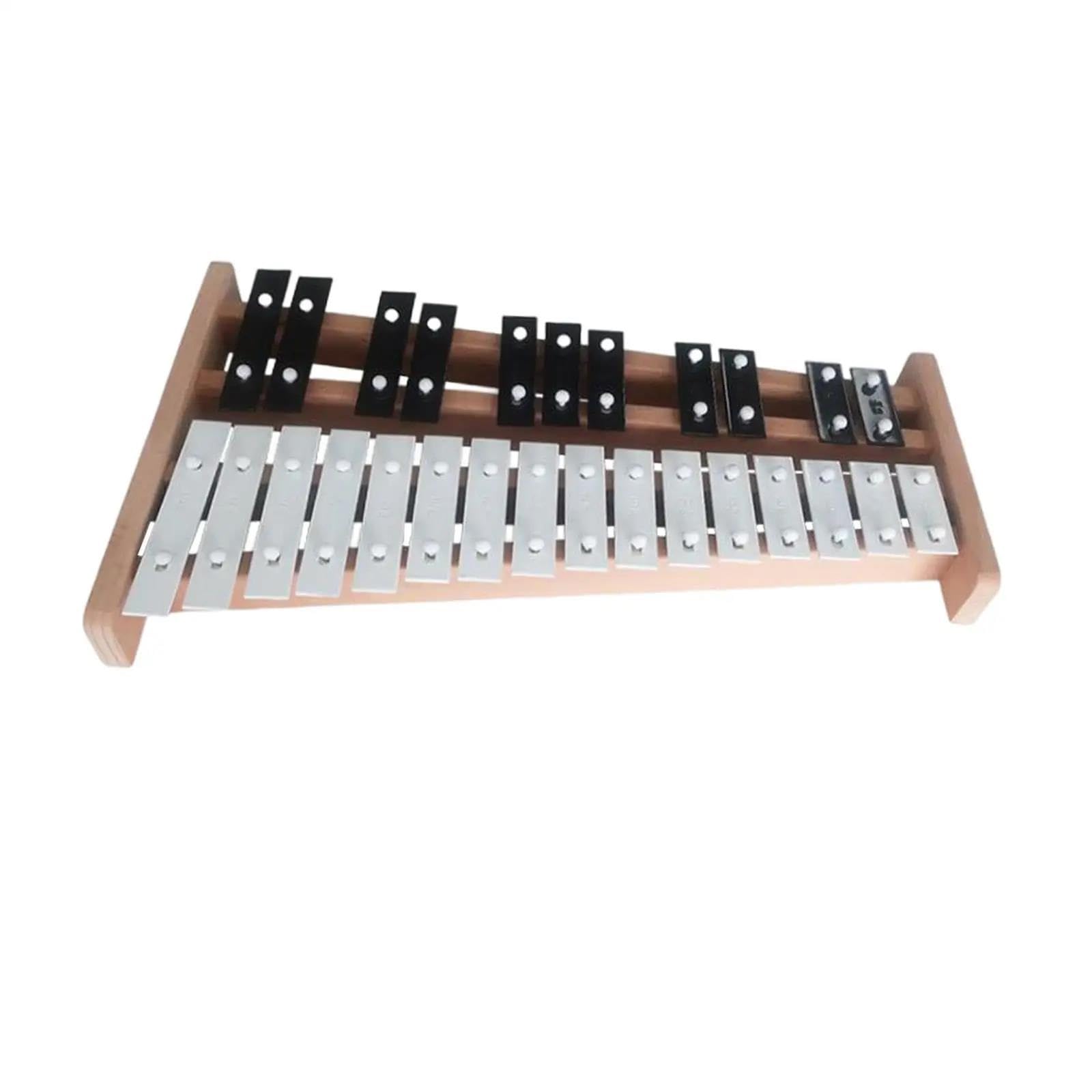 Instrumento de percusión compacto Glockenspiel de 27 notas portátil con 2 mazos para principiantes Carillón Instrumento Percusión (Color : 2)