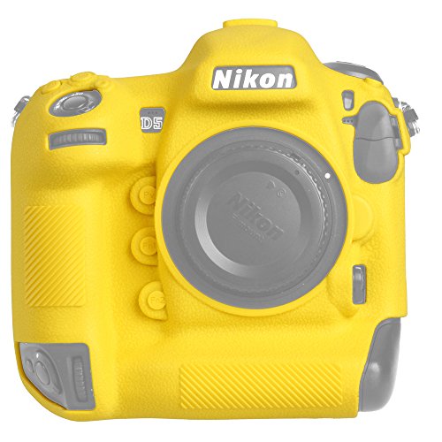 Protection caméra silicone jaune pour boîtier photo reflex Nikon D5 - 2