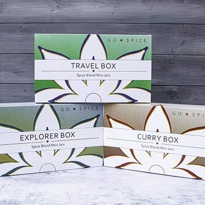 Travel Box Spice Blend Collection - A Selection of Mini Jars from Our Range of Spice Blends (8 x 30g)