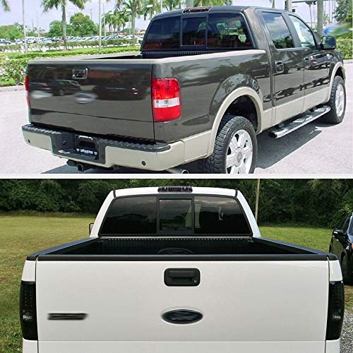 Grand Orange Led Third Brake Light Compatible With Ford F150 2004-2008 /Fit Ford Explorer Sport Trac 2007-2010 /Fit Ford Lobo 2004-2008 Pickup Tail Light Assembly Smoked Lens White Housing #TOP6