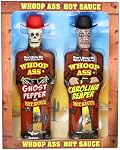 Premium Ghost Pepper Hot Sauce and Carolina Reaper Hot Sauce Gift Set - Packaged in Collectible Figurine Bottles – Perfect for Chicken Wings or a Gift for the Hot Sauce Fanatic