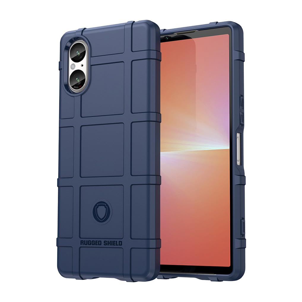SEAHAI Cover Per Sony Xperia 5 IV - Custodia Militare Antiurto Con Protezione Totale, Fodera In Microfibra E Design Antiscivolo - Blu