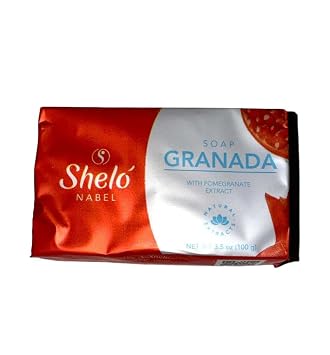 Shelo NABEL Pomegranate Soap 3.5OZ Antioxidant Fights acne, For oily skin