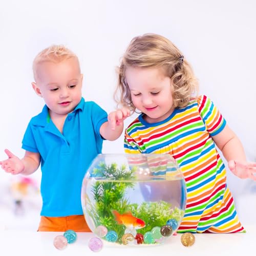 svpfuo 20 Stück Glasmurmeln Mehrere Farben, Leuchtmurmeln Kinder, Murmeln Glas Farbig, 14mm Leuchtende Glasmurmeln für Kinder Werden für Murmelspiele, Basteldekoration usw. Verwendet
