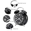 Valkyrie Silent Flows Second 16cm Alarm Table Alarm Clock High Ringtone Large Size Black