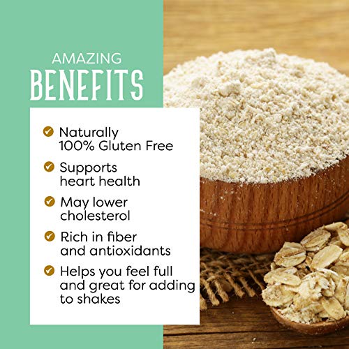 Oat Flour, 2Lbs, Gluten Free Oat Flour For Baking, Oat Flour Gluten Free, Oatmeal Flour, Oat Powder, Whole Oats Flour, All Natural, Non-Gmo, Batch Tested, Product Of Canada, 2 Pounds, By Puroraw. #TOP3