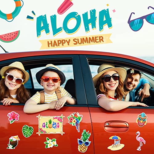 12 Pieces Summer Beach Car Magnets Palm Tree Refrigerator Protector Hawaii Tropical Magnetic Decals Decorative Funny Fridge Stickers For House Kitchen Whiteboard Mailbox Door Car Decors, 12 Styles #TOP1