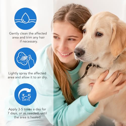 ZODENIS Wundspray Hund & Katzen, 120ml Haustier Wundspray, Wundpflege für Hunde, Regeneration der Haut bei Wunden, Entzündungen und Irritationen, Narben- und gegen Juckreiz & Kratzen
