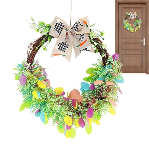Corona di fiocchi di Pasqua, Corona di Porta di Pasqua - Corona di Archi Primavera per Agriturismo | Corona di Porta con Fiocco di Pasqua Decorazione Cartone animato per Finestra Porta Parete