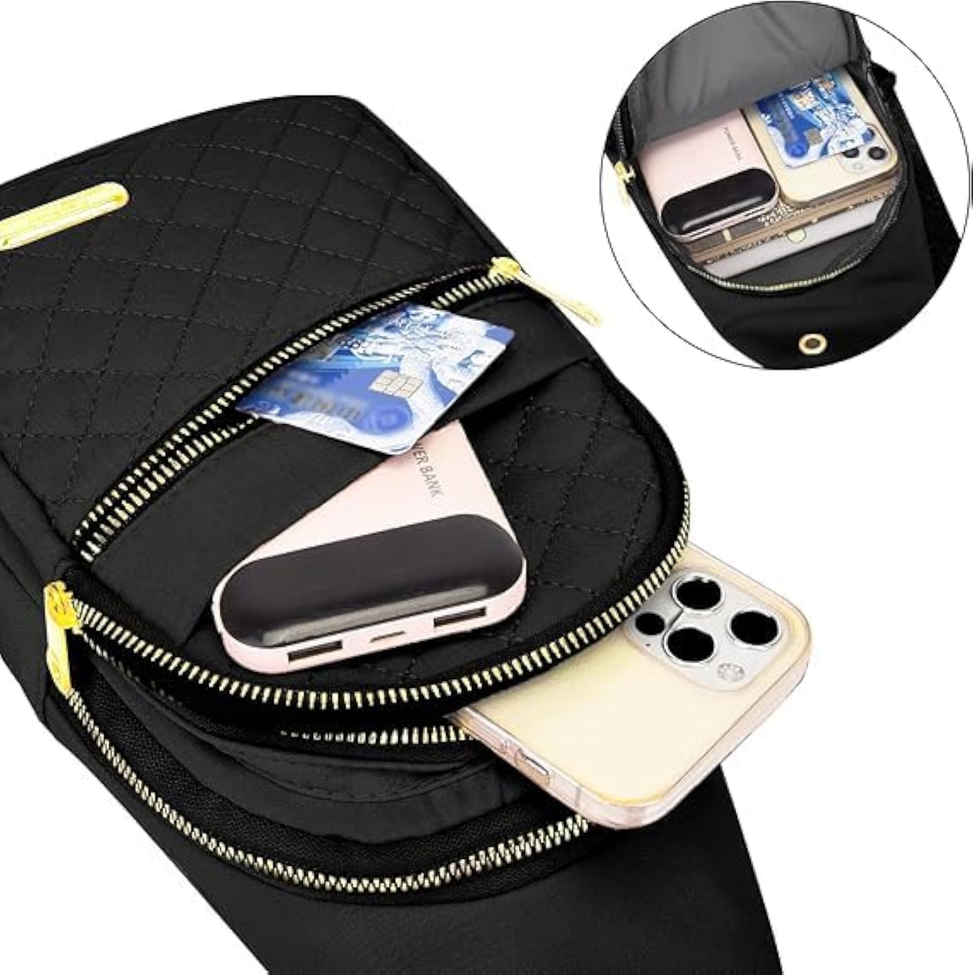 Crossbody Sling Backpack, Nylon Oxford Material