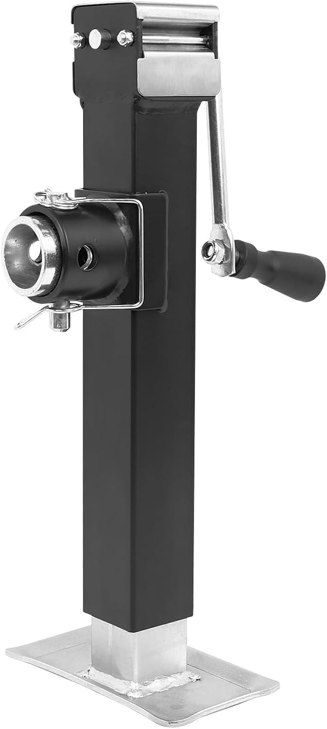 5000LBS Swivel Trailer Jack - Heavy Duty Swivel RV Boat Weld-On Pipe-Mount Swivel Trailer Jack, 10" Vertical Travel Capacity 5000 LBS