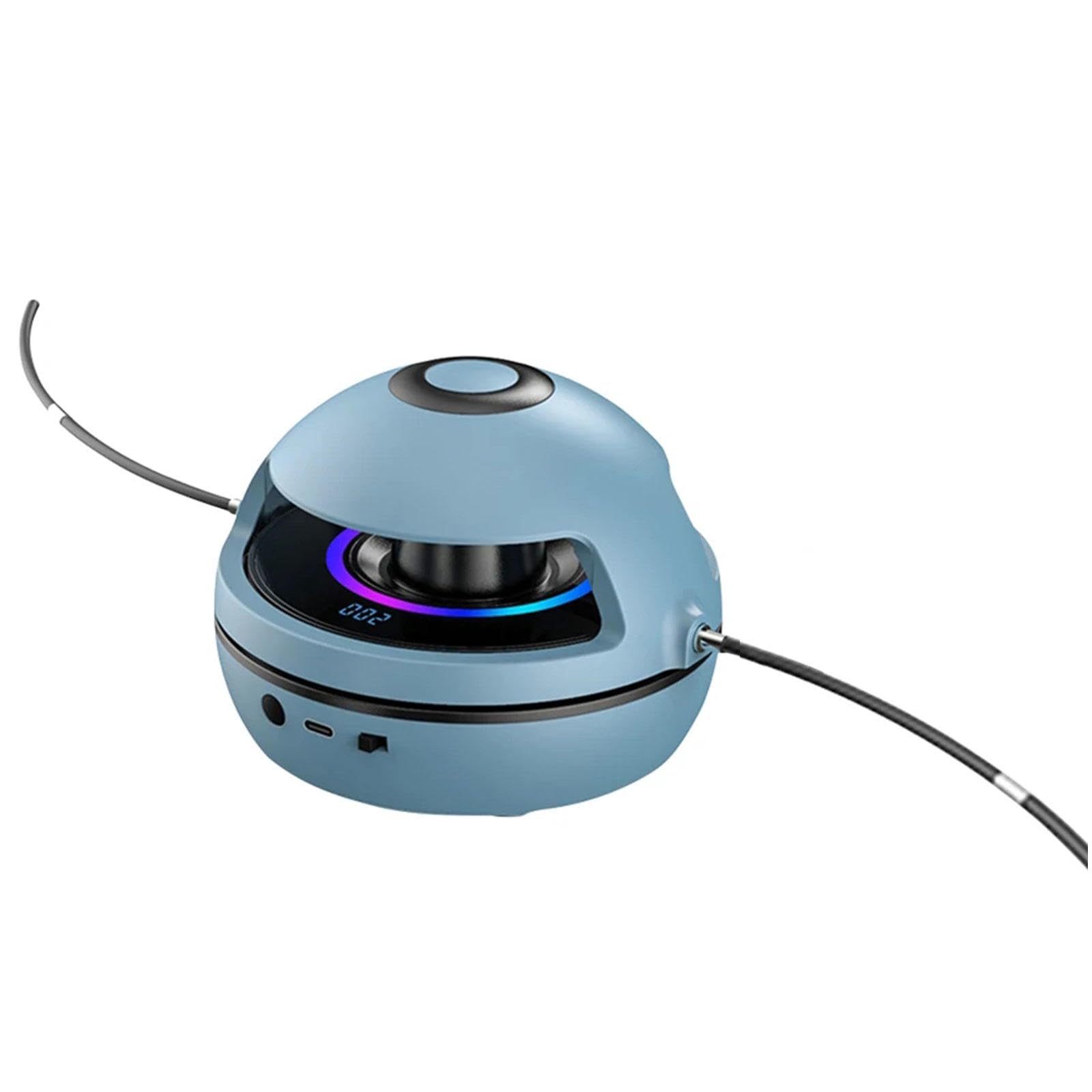 Corda per Saltare Elettronica per Fitness Gioco Portatile per Saltare La Corda Motorizzata Macchina Intelligente per Saltare La Corda con 10 Velocità e Contatore di Salti,Blue