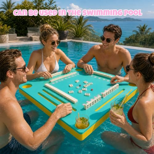 Mesa Flotante de Mahjong para Piscina Doble Cara miniatura 5