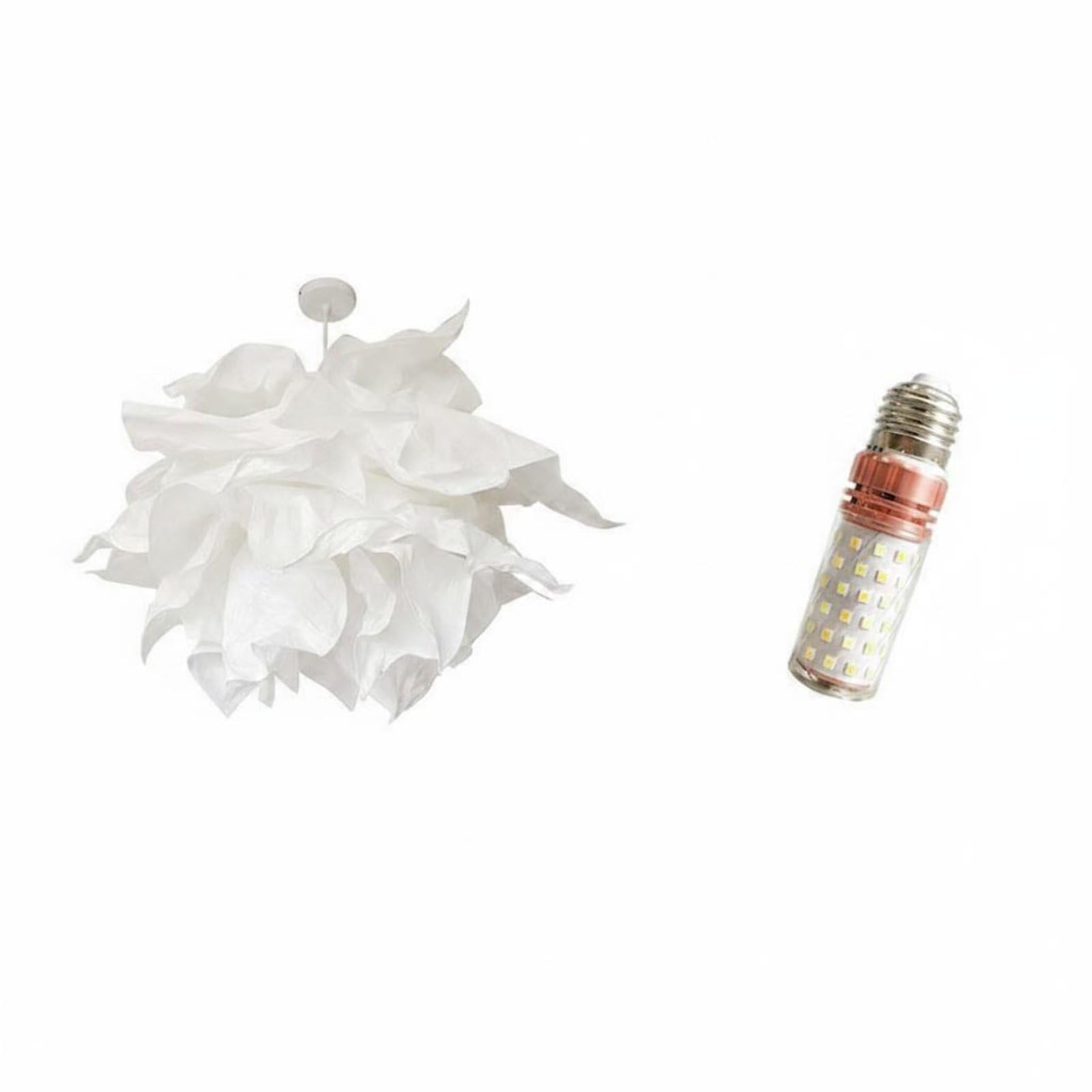 Lampada a Sospensione in Carta Effetto Fumoso Paralume Personalizzabile Illuminazione Morbida Adatta per Spazi Interni, Moderno, Minimalista, Scandinavo-D