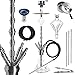 Produktbild Kaya Shisha Komplett-Set INOX 580 Quattro - 82 cm hoch - Edelstahl Wasserpfeife mit 4 Anschlüssen + Diamond Molassefänger + Zubehör
