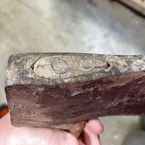 10Pieces Round Handle Wedges Hammer Splitting Wedges Hand Metal Round Steel for Claw Hammer Sledge