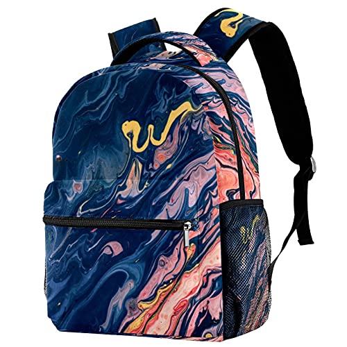 Sac à dos voyage grande capacité à rayures motifs cœurs dorés femme