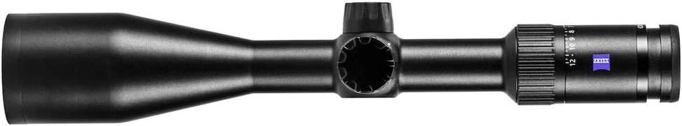 ZEISS Conquest V4 3-12x56 Riflescope with Illuminated Plex Reticle (#60) - Capped Elevation Turret - Fixed Parallax - .25 MOA