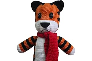 Handmade Calvin and Hobbes Plush Tiger for Children