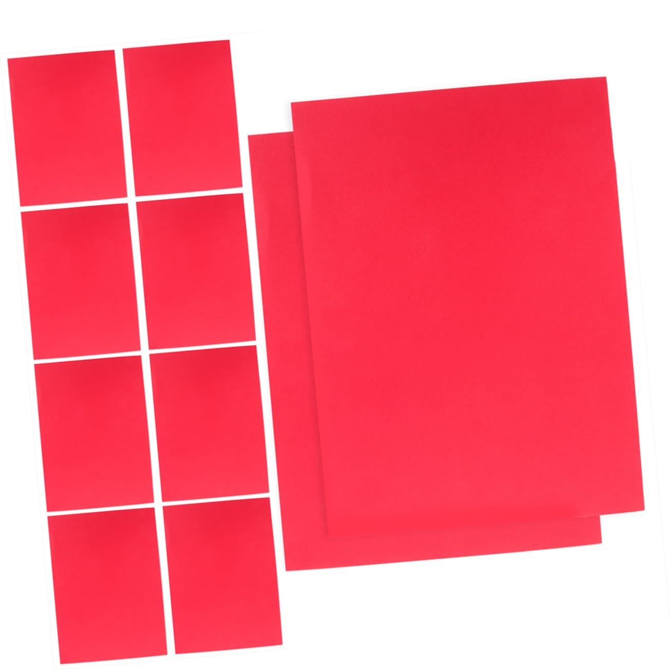 Carta Colorata Rosso A4 per Lavoretti, 100 Fogli, Cartoncino