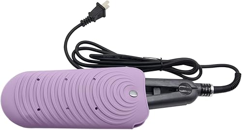 Bolsa de silicona resistente al calor para herramientas de peinado del cabello, rizadores y planchas planas, cubierta de viaje antideslizante,