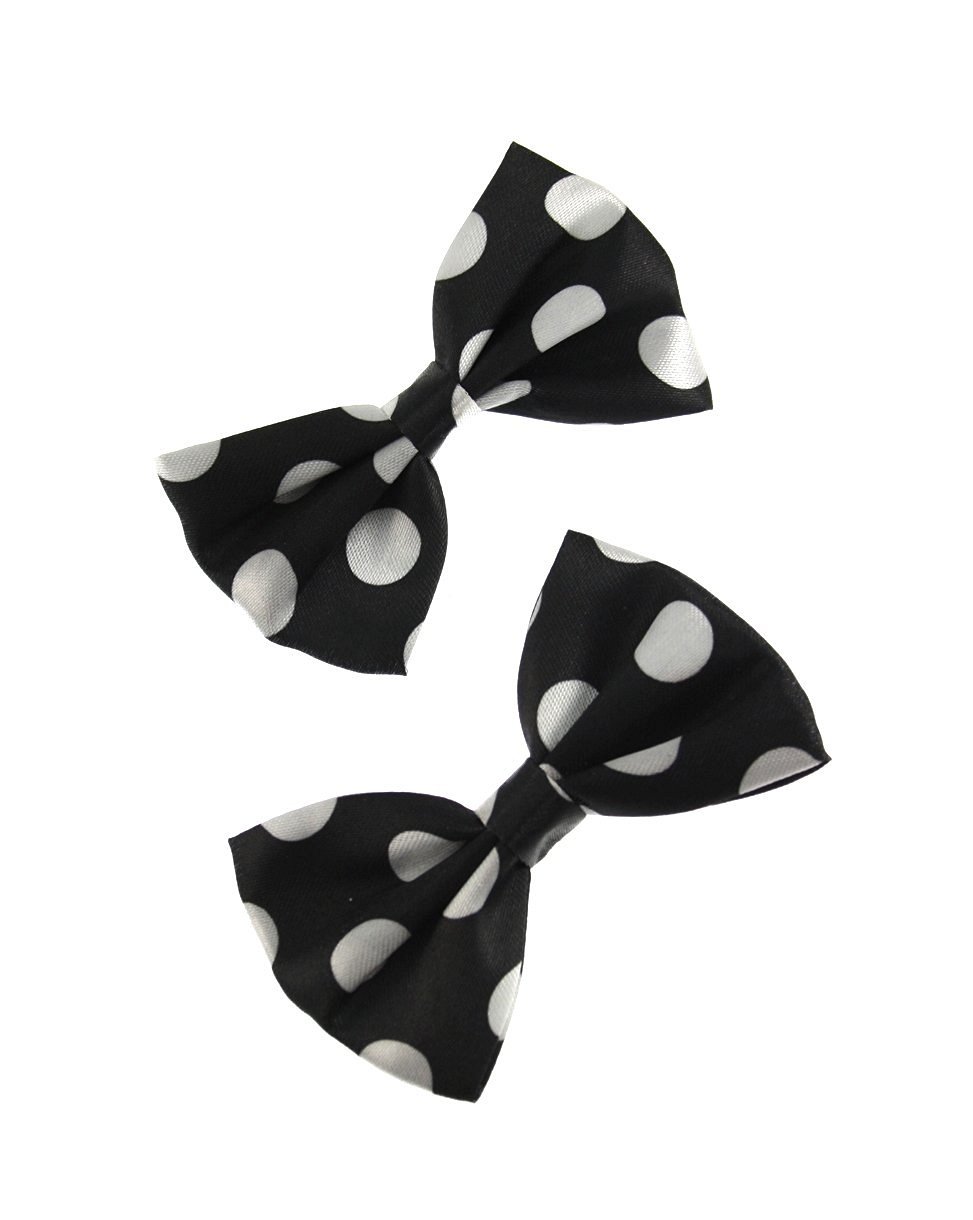 Zac's Alter Ego Small Polka Dot Bow On Crocodile Clip
