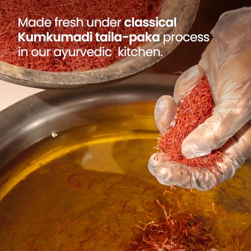 Image of Nat Habit Ayurvedic Kumkumadi Face Oil - Classical Kumkumadi Mukhalaya for Glowing & Young Skin, 10ml